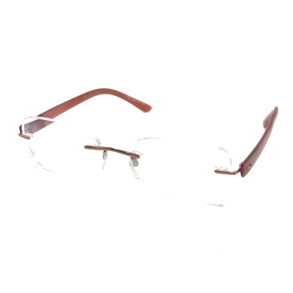 Silhouette 7608 40 6053 Red Titanium Rimless Eyeglasses Frames 17 135 Women - Picture 7 of 12